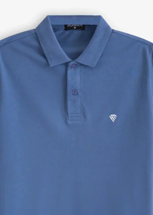 DENIM BLUE BASIC POLO