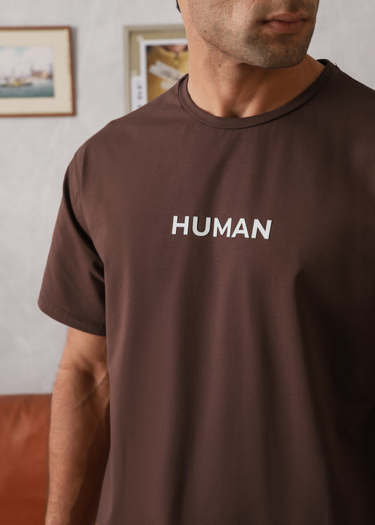 RUST BROWN COTTON LYCRA TRACKSUIT