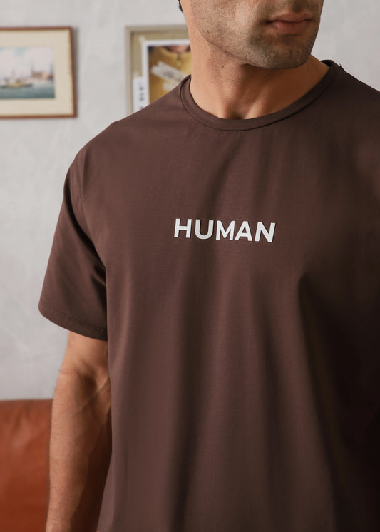 RUST BROWN COTTON LYCRA TRACKSUIT