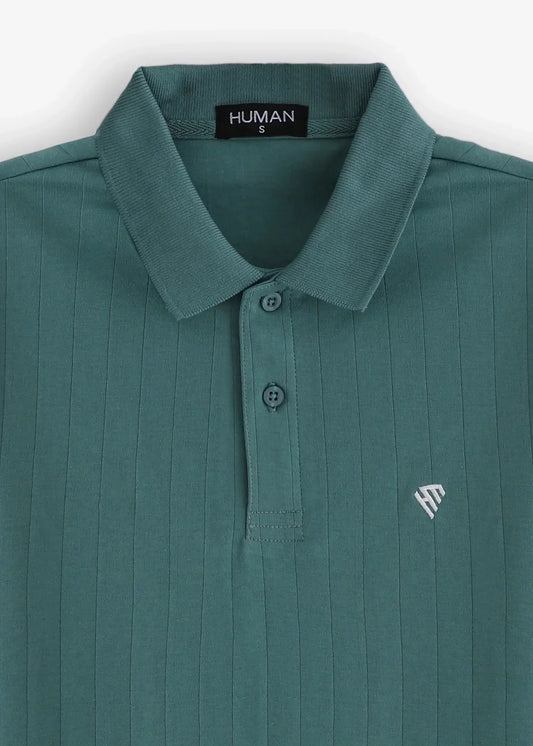 SEA GREEN DROP NEEDLE POLO
