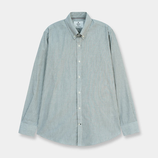 GREY STRIPE BUTTON DOWN SHIRT