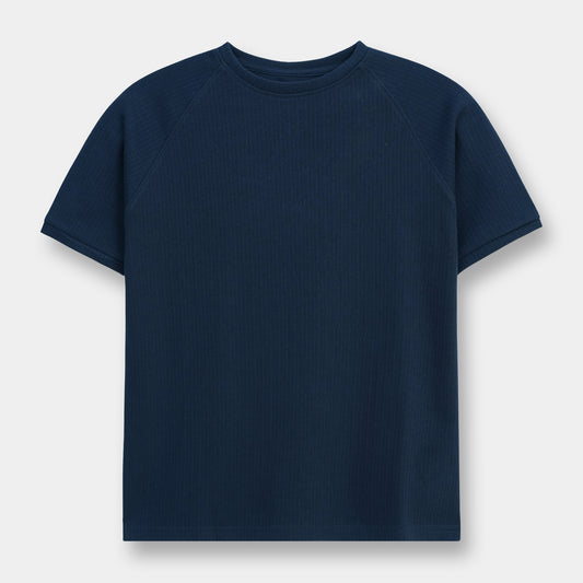 PAGEANT BLUE RAGLAN BOXY FIT TEE KTP-200