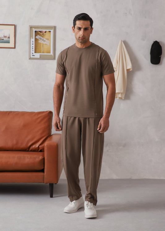 HAZELNUT PINTUCK TRACKSUIT