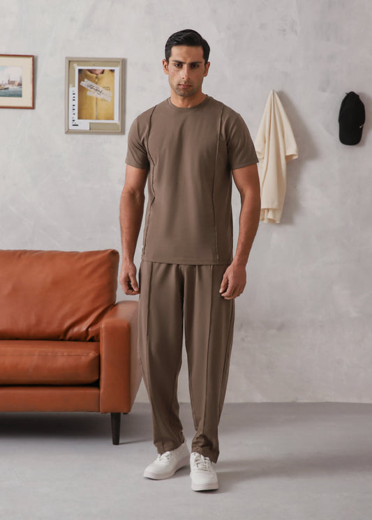 HAZELNUT PINTUCK TRACKSUIT