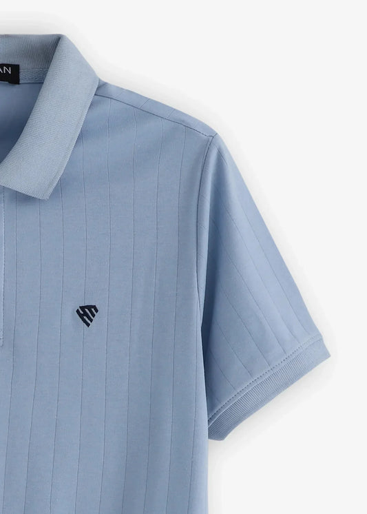 SKY BLUE DROP NEEDLE POLO