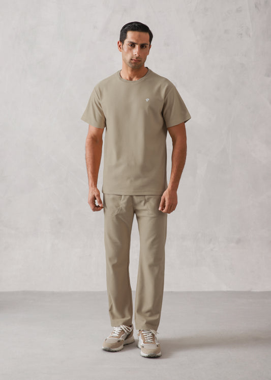 STONE WAFFLE KNIT TRACKSUIT