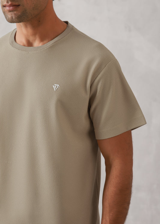 STONE WAFFLE KNIT TRACKSUIT