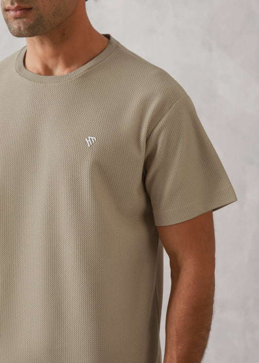 STONE WAFFLE KNIT TRACKSUIT