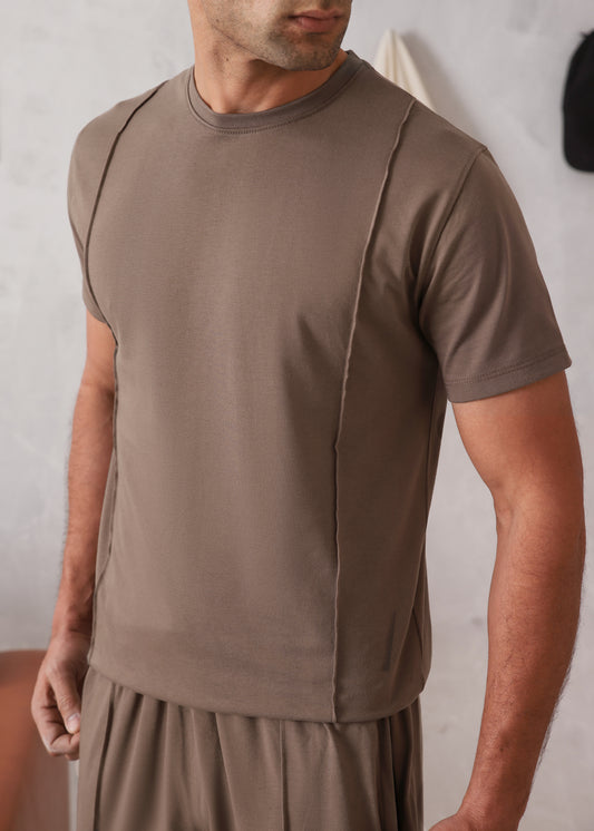 HAZELNUT PINTUCK TRACKSUIT