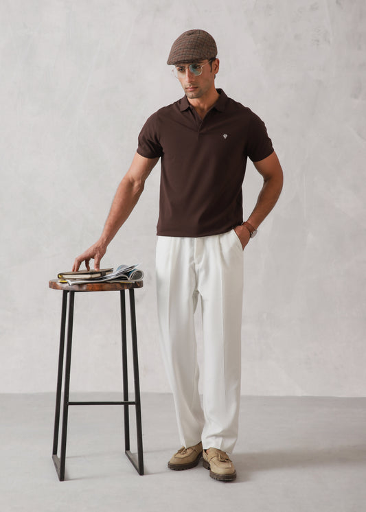 CHOCOLATE BROWN BASIC POLO