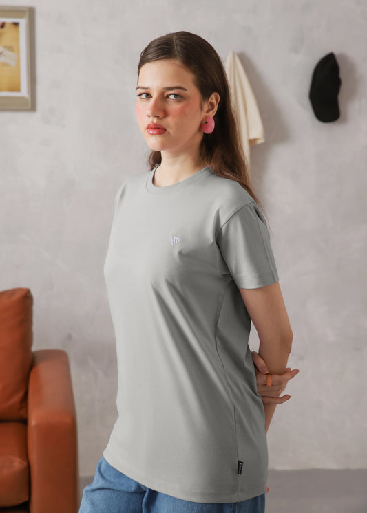 WOMEN ASH GREY TEE