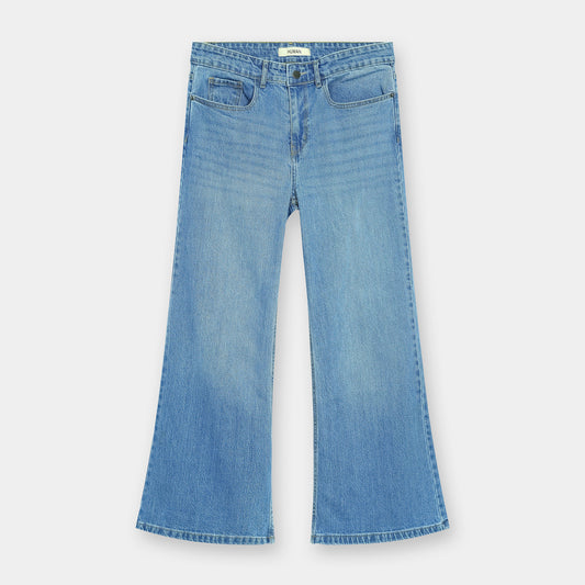 LIGHT BLUE WIDE LEG JEANS