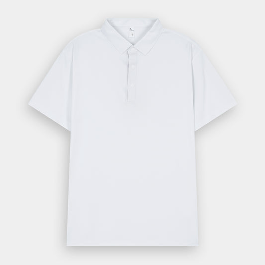 WHITE ZERO STICH TECH POLO