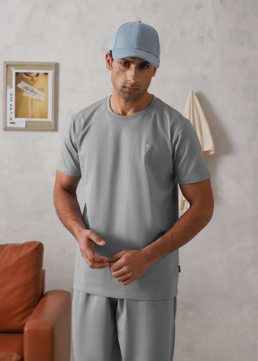 ELITE COMFORT-100% COTTON ASH GREY TRACKSUIT