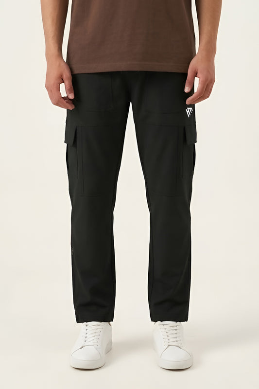 BLACK CARGO TROUSER