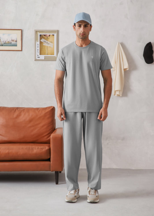 ELITE COMFORT-100% COTTON ASH GREY TRACKSUIT