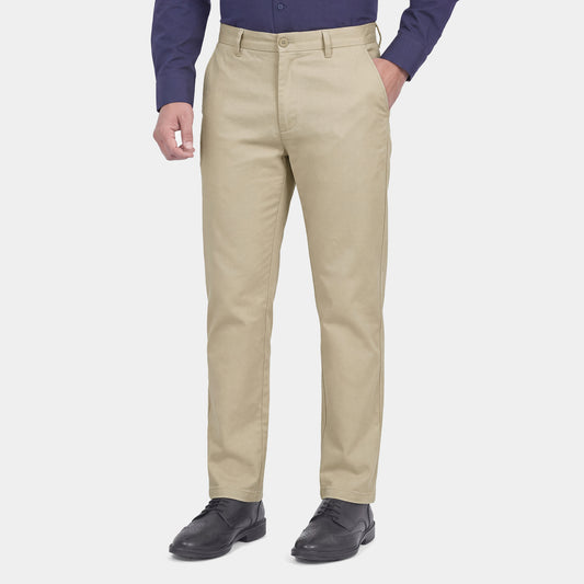 KHAKI STRETCH CHINO PANTS