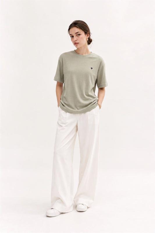 AGATE GREY OVERSIZE BASIC TEE