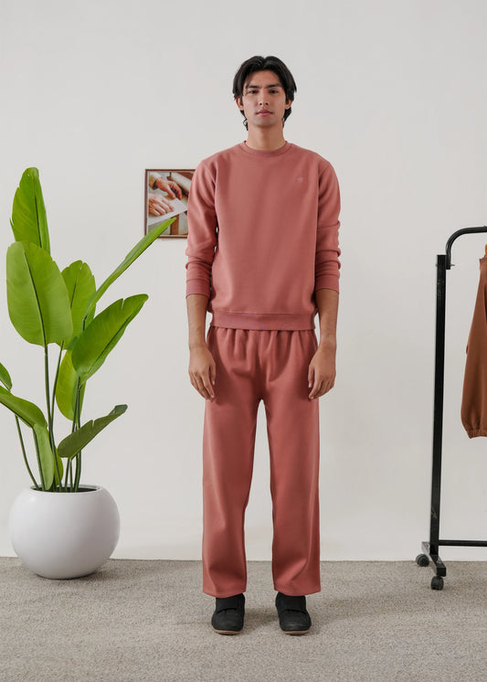 PURE COMFORT COTTON FLEECE PEACH TRACKSUIT