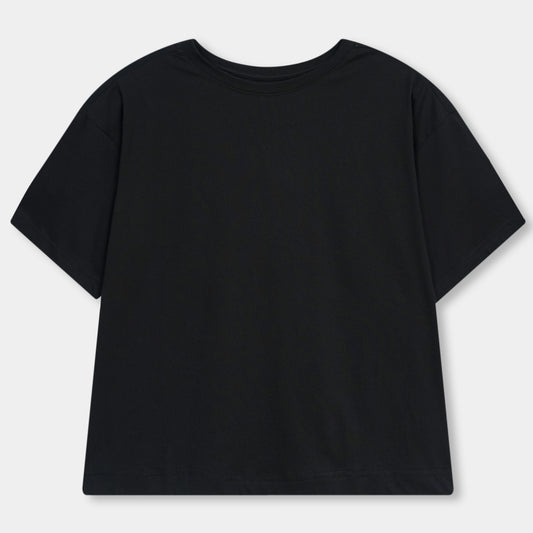 BLACK OVERSIZE BASIC TEE