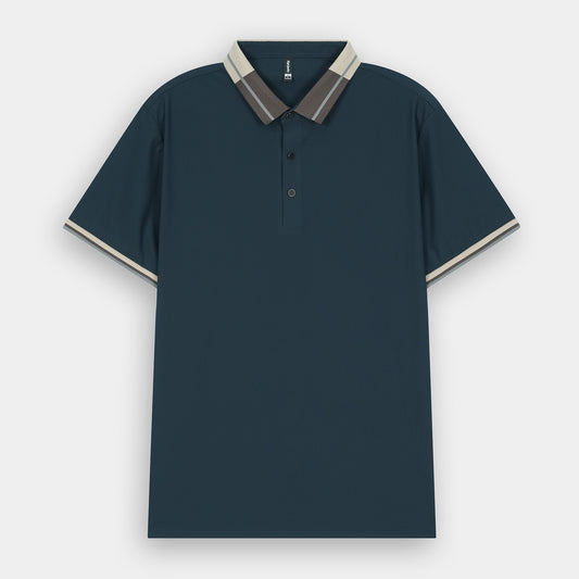 NAVY MONARCH COLLAR POLO
