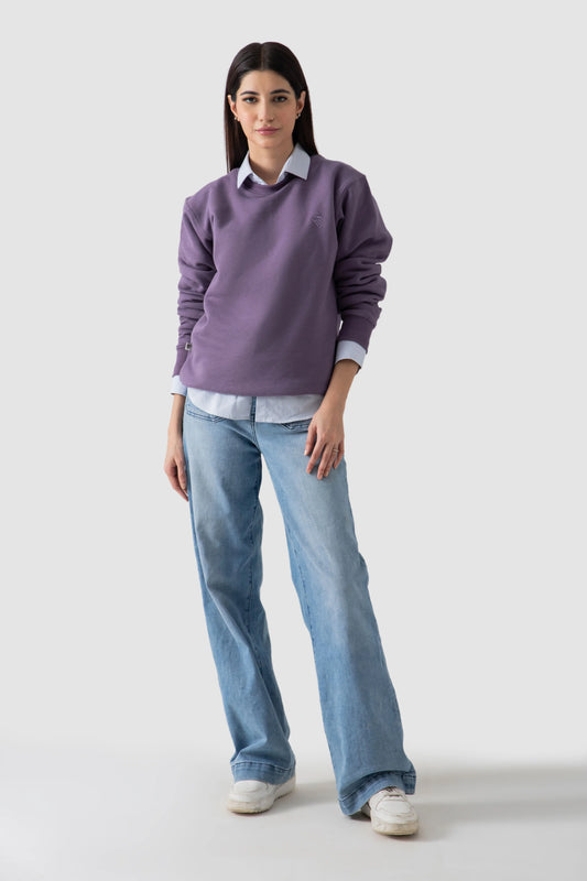WOMEN ASH LAVENDER SWEATSHIRT