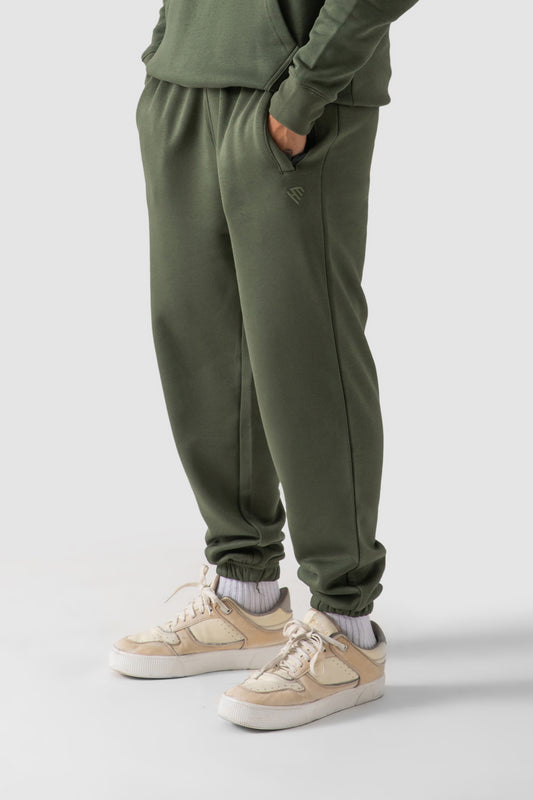JOGGER PANTS-OLIVE GREEN