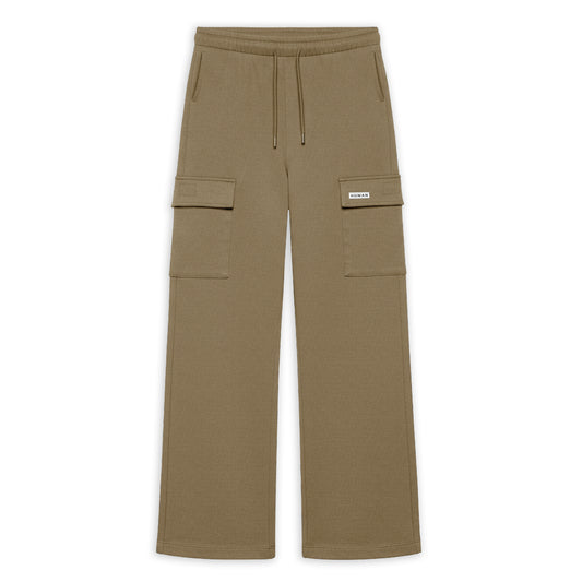 WOMEN LIGHT BROWN JERSEY CARGO TROUSER