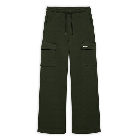 WOMEN OLIVE JERSEY CARGO TROUSER