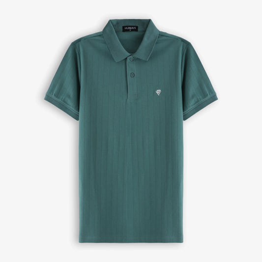 SEA GREEN DROP NEEDLE POLO