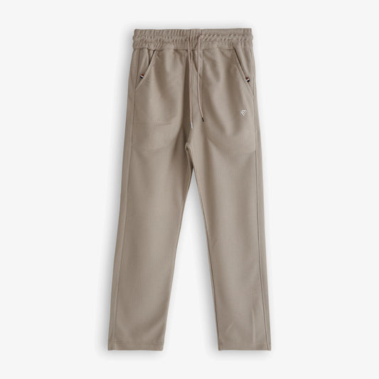 STONE WAFFLE KNIT TROUSER