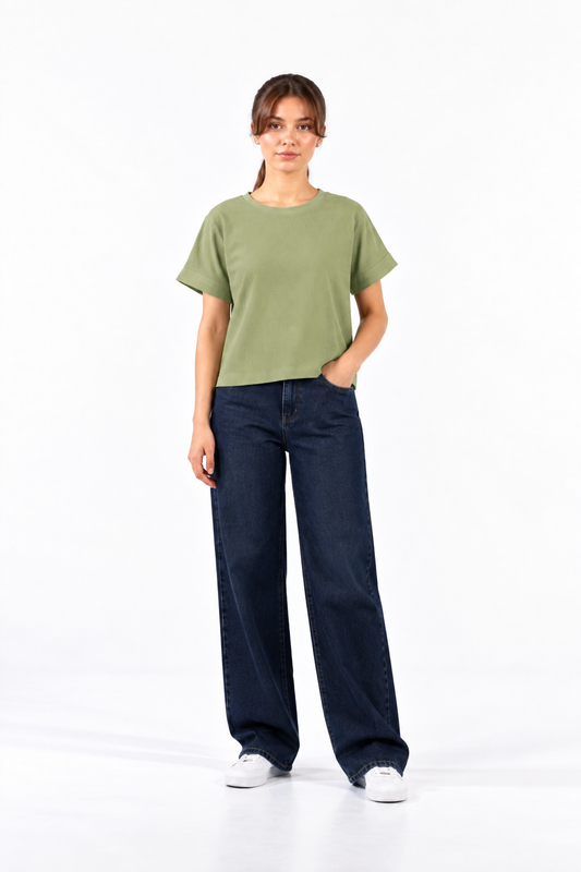ELM TEXTURE BOXY FIT TEE