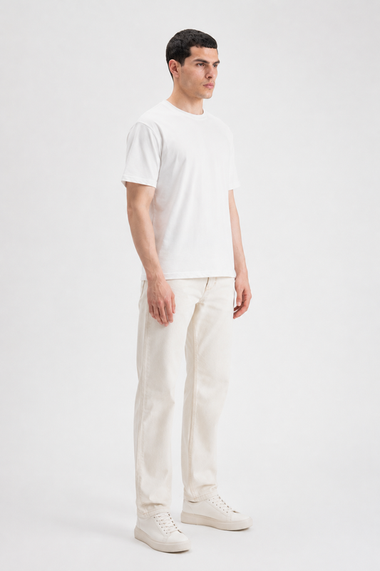 WHITE CREW NECK UNDERSHIRT