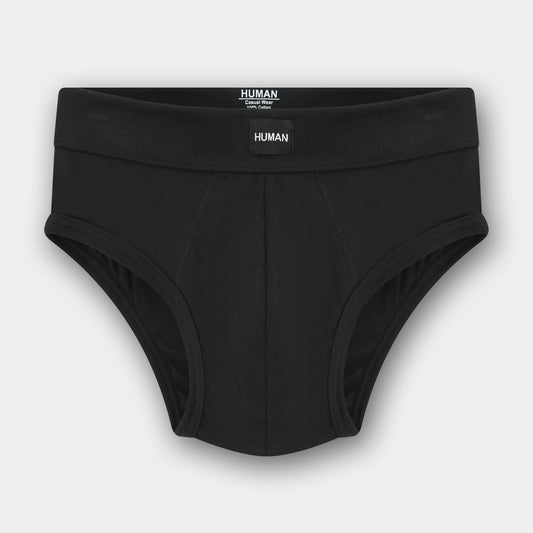 BLACK SEAMLESS BRIEF
