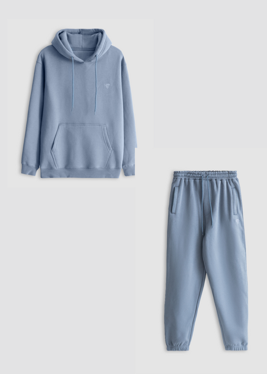 STEEL BLUE FLEECE CO-ORD SET