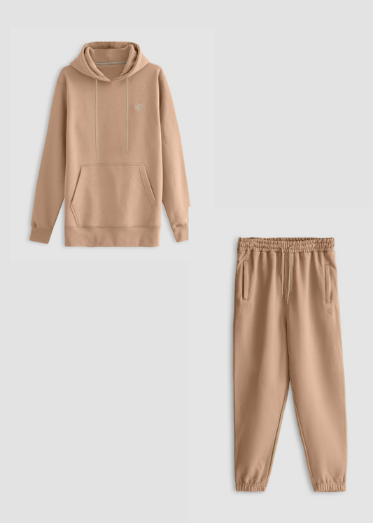 CAMEL FLEECE CO-ORD SET