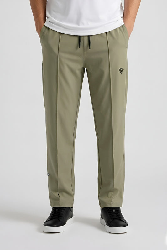 ARMY GREEN PINTUCK TROUSER