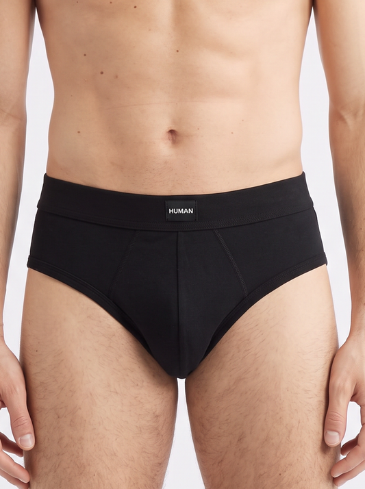 BLACK SEAMLESS BRIEF
