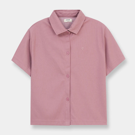 FOXGLOVE TEXTURE BOXY FIT SHIRT