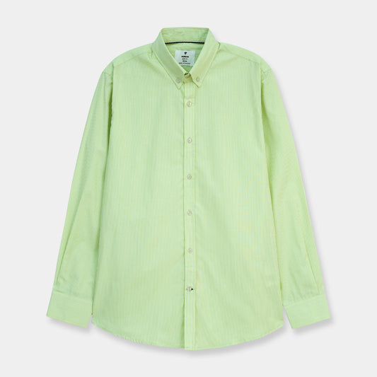 MATCHA STRIPE BUTTON DOWN SHIRT