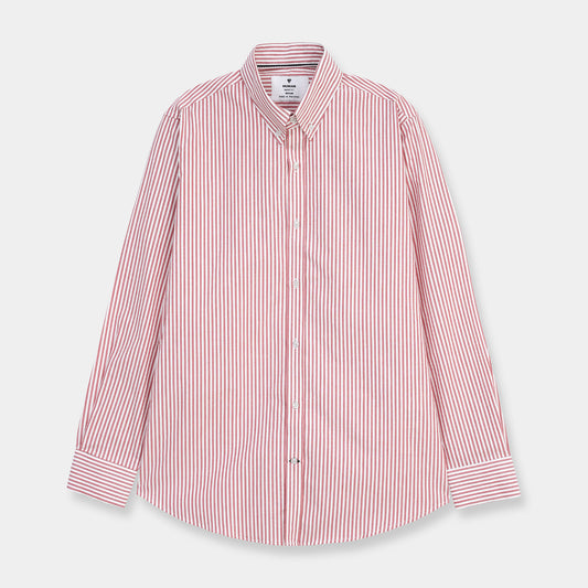 VINTAGE RED STRIPE BUTTON DOWN SHIRT