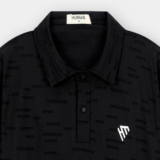 BLACK MATRIX TEXTURE POLO