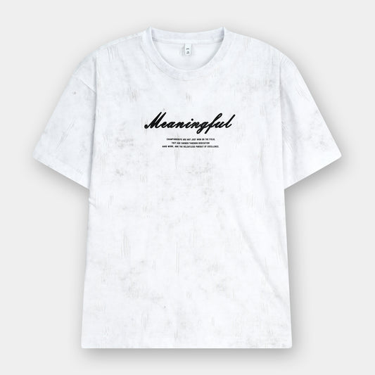 WHITE MEANINGFULL ARTISAN SERIES TEE