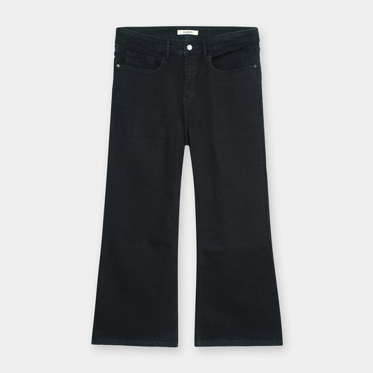 BLACK WIDE LEG JEANS