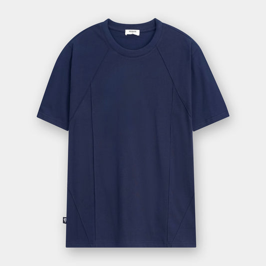 NAVY BLUE MODULAR COTTON TEE