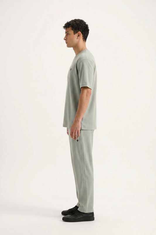 LIGHT MINT COTTON TEXTURE TRACKSUIT