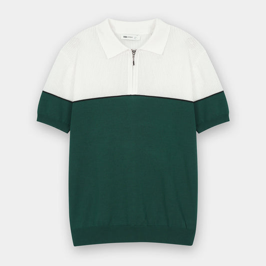WHITE RIVIERA KNIT POLO