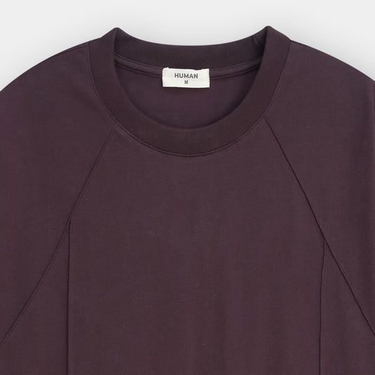 OXBLOOD MODULAR COTTON TEE