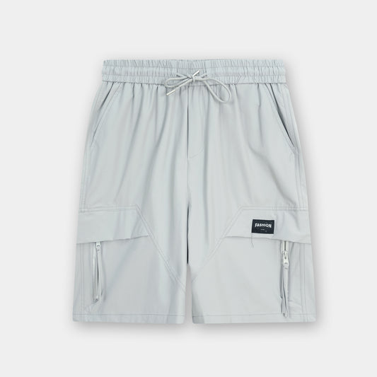 GREY COTTON SHORTS