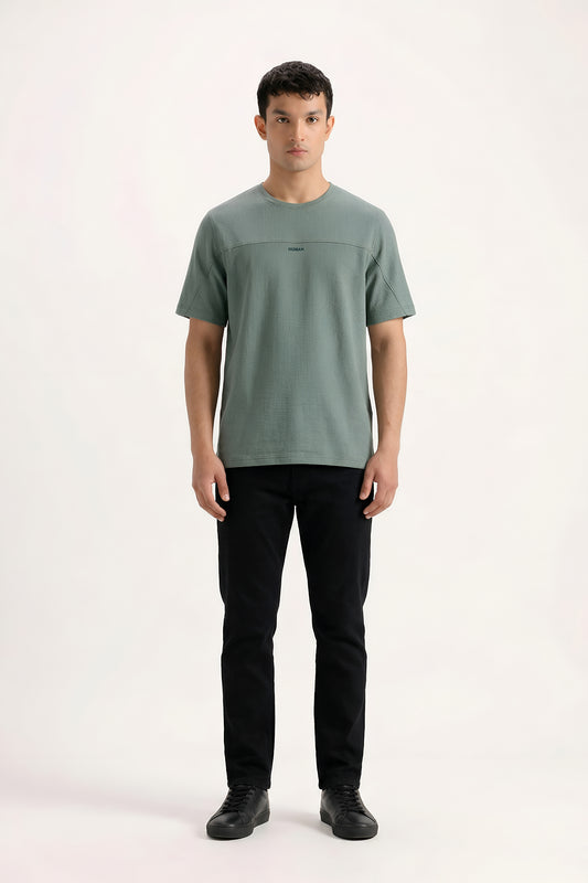 OIVE PANEL TEXTURE TEE